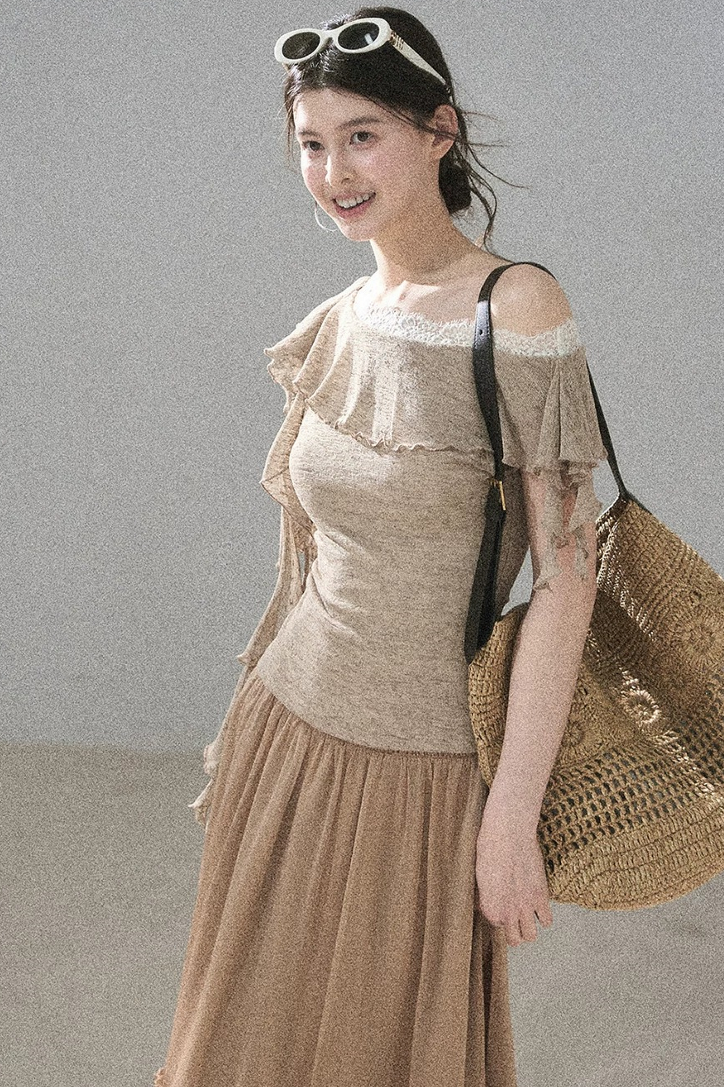Before the Sunset Lace Off-Shoulder Top