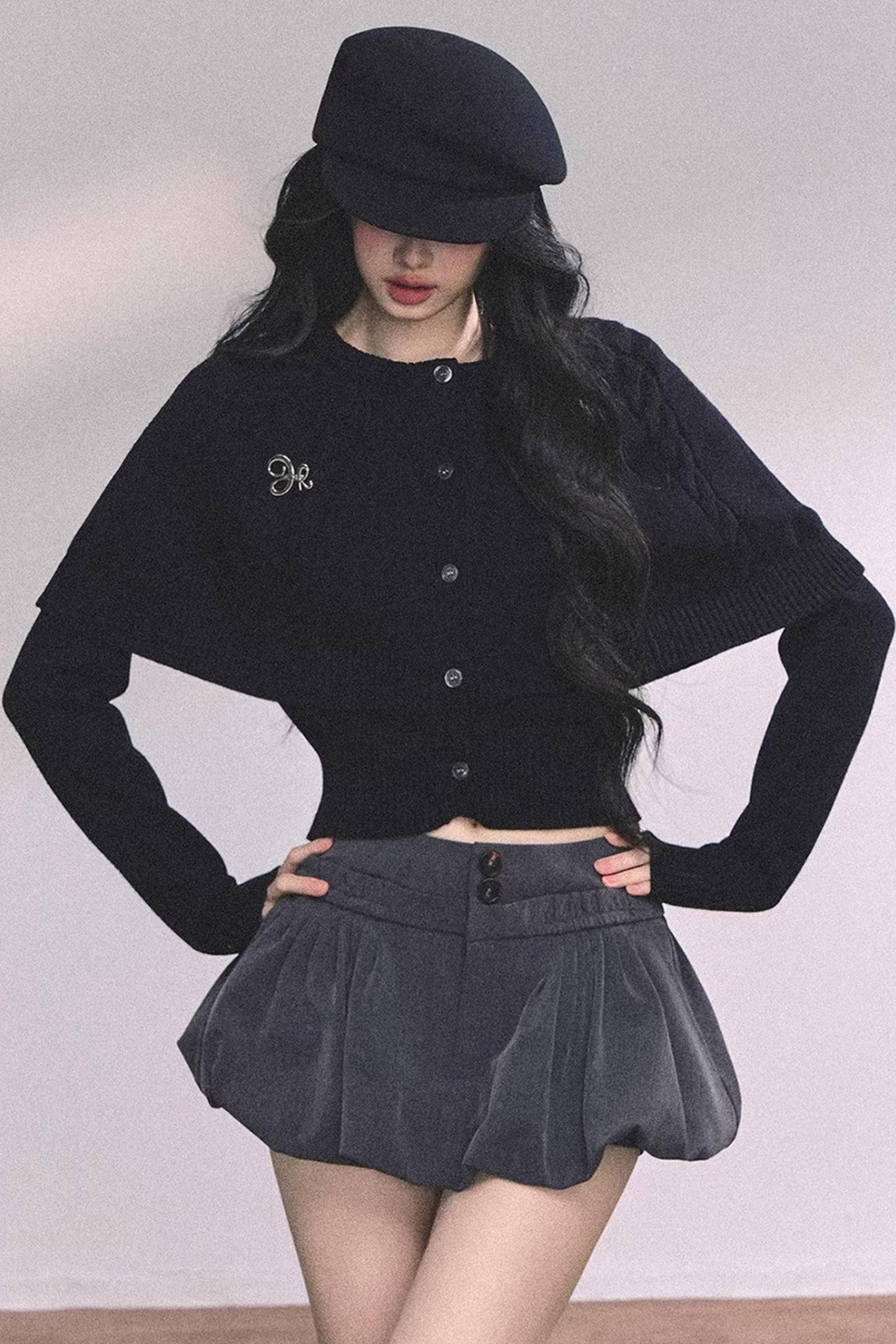 Cable Knit Cape Sweater