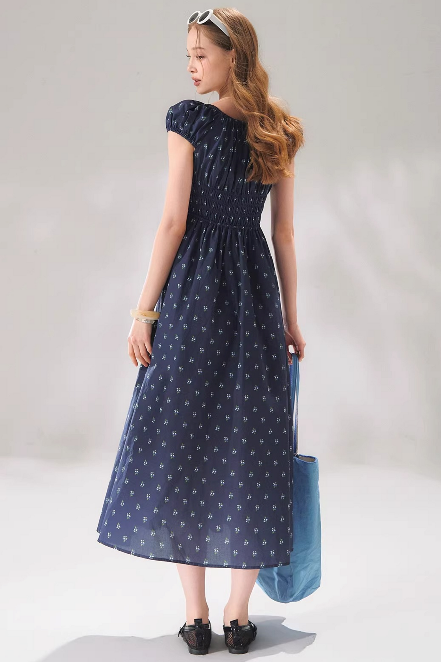 Floral Bow Long Dress