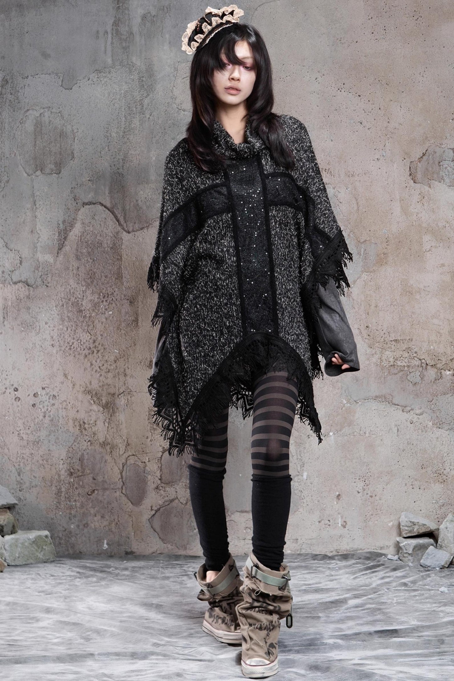 Retro Punk Cross Cloak