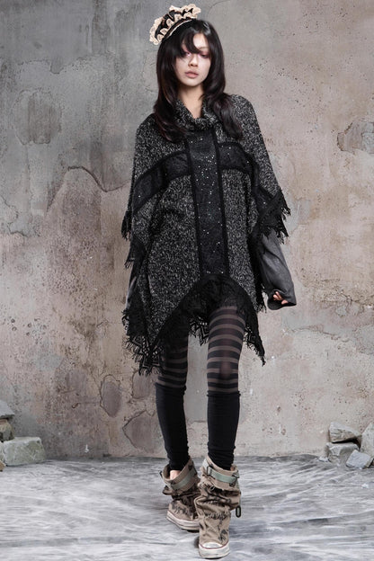 Retro Punk Cross Cloak