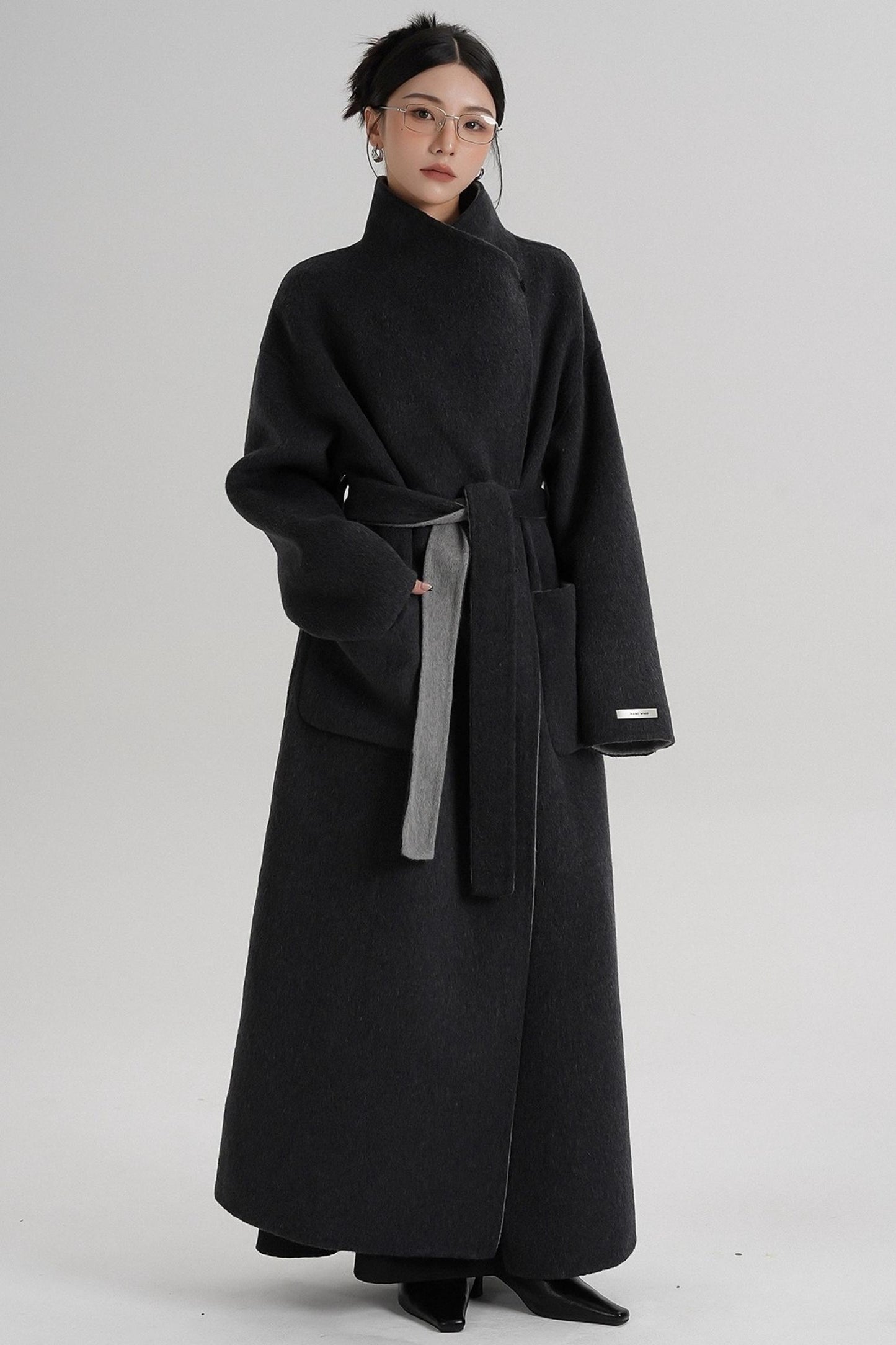 Stand-Up Wool Coat