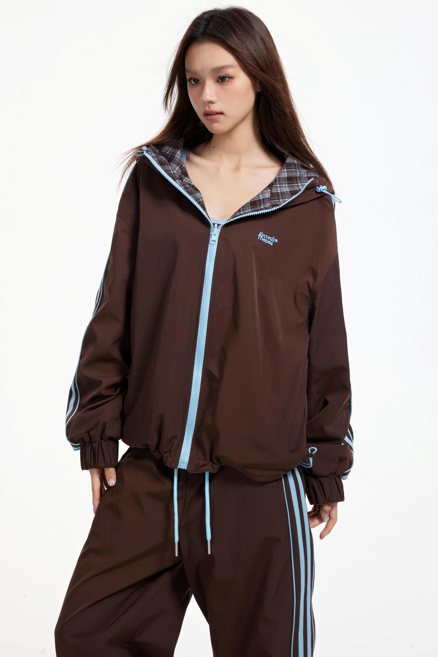 Lux Stripe Hooded Jacket Set-Up