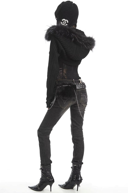 섹시한 블랙 레이스 튜브 탑