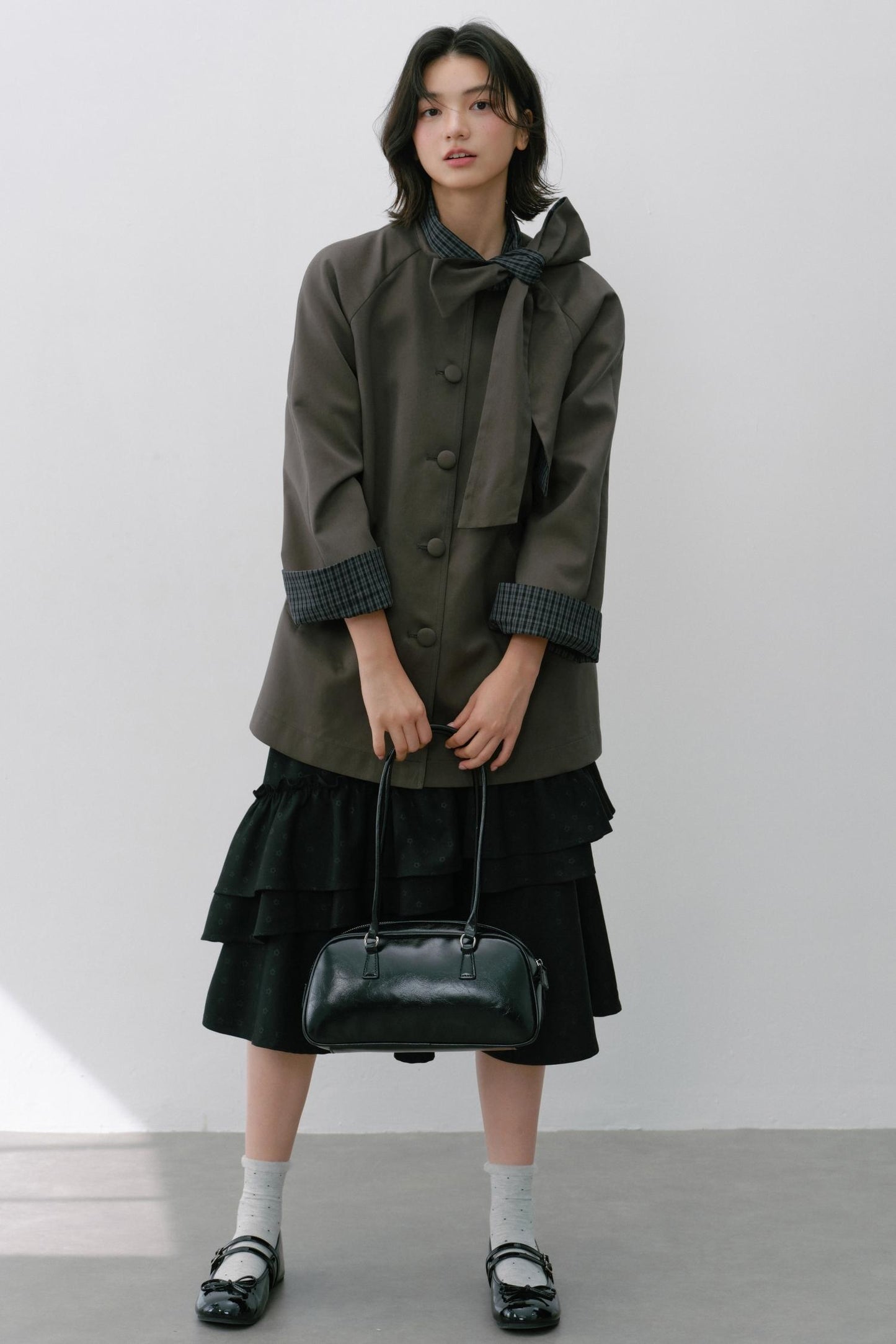 Vintage White Flower Puffy Skirt