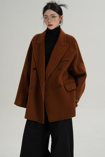 Woolen Elegance Long Coat