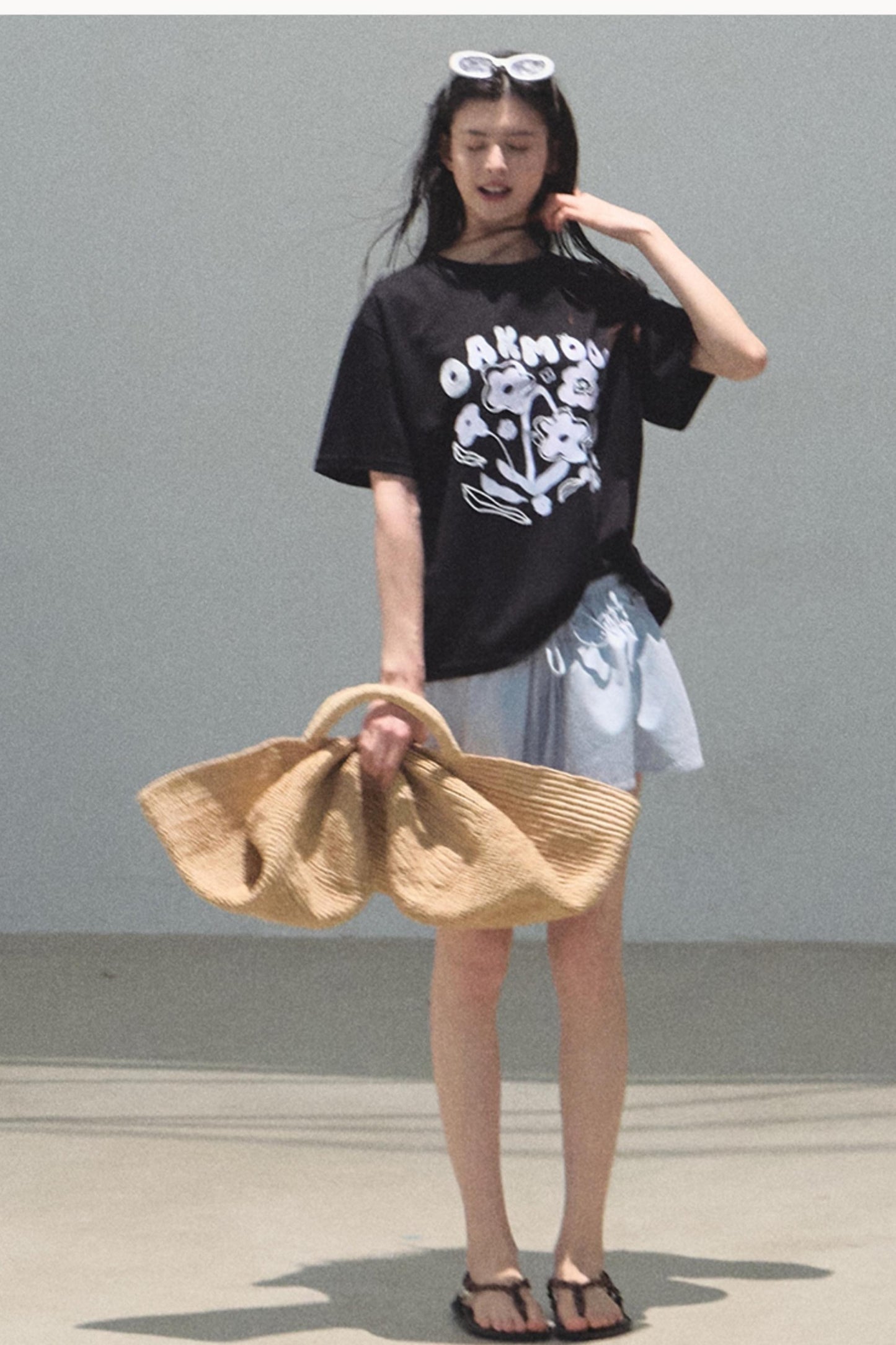 Embroidered Puffy A-Line Skirt