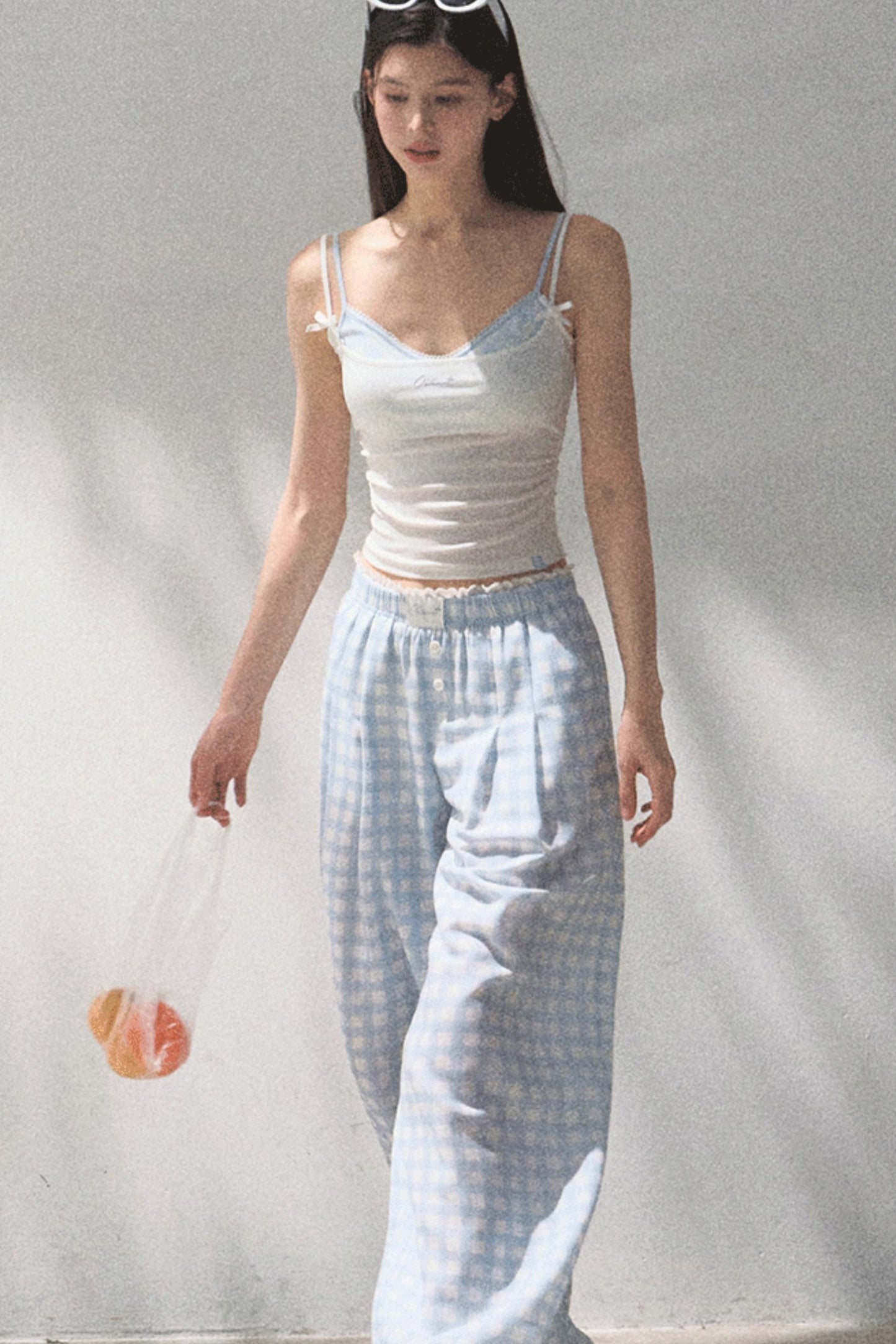 Wide-Leg Tencel Hemp Pants Set-Up