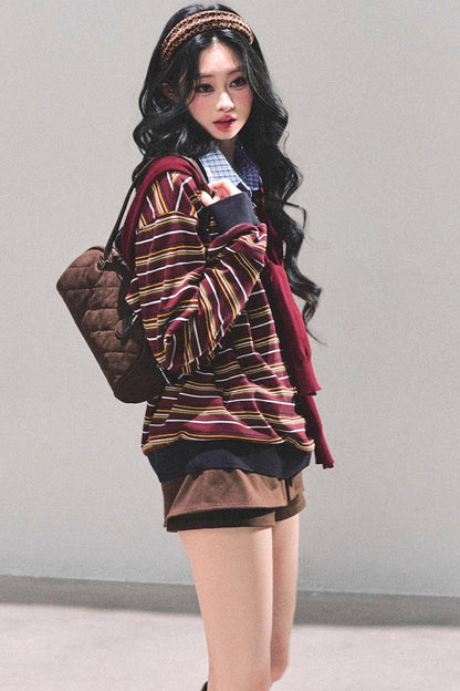 Black Autumn A-Line Shorts