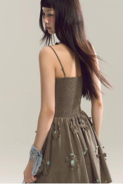 Coastal Floral Halter Dress