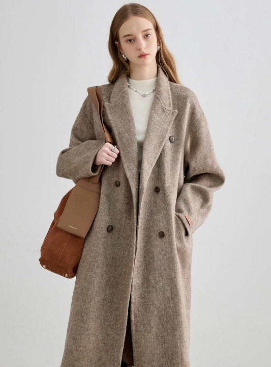 Middle Length Thickened Wool Coat