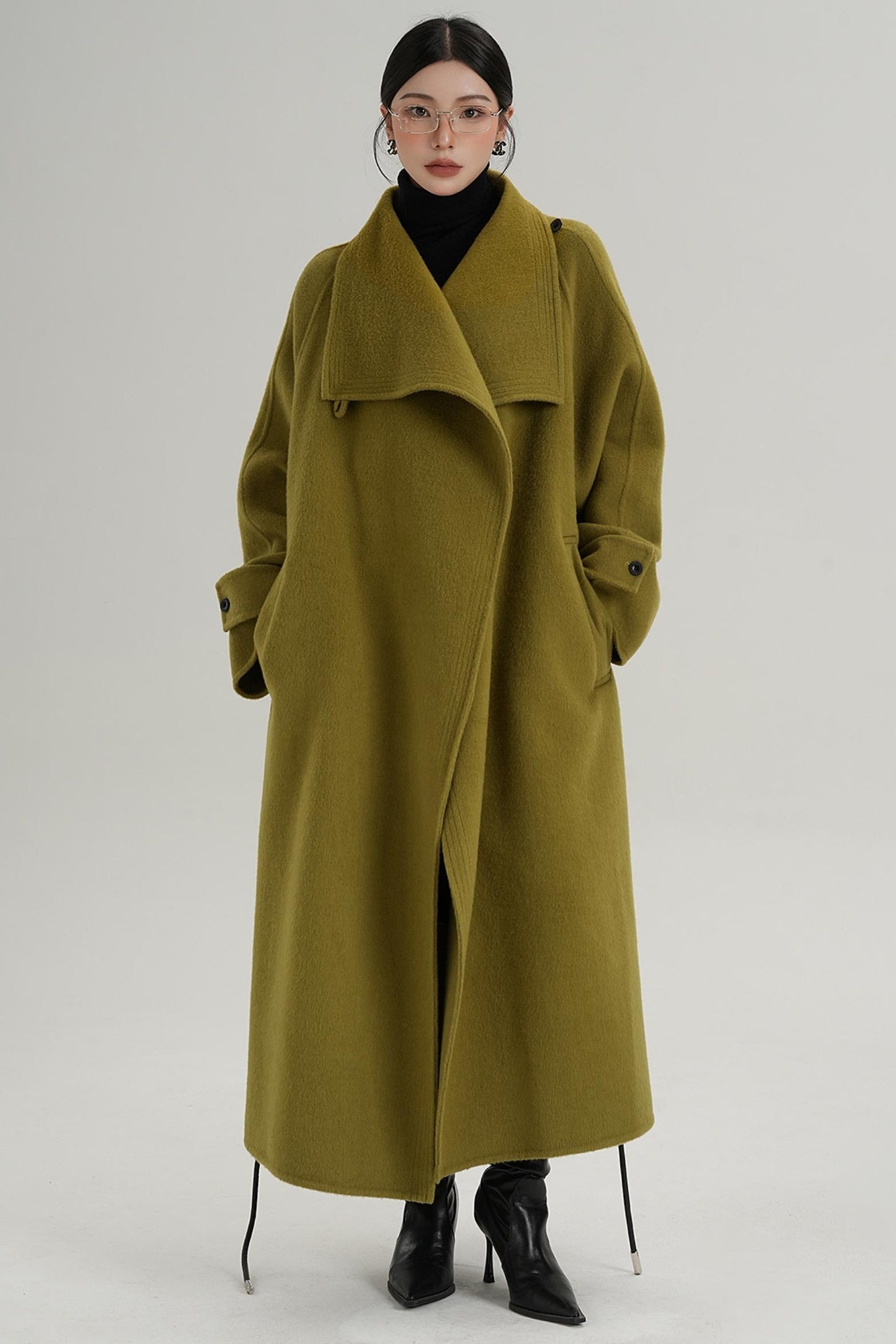 Ultra-High Reversible Wool Coat