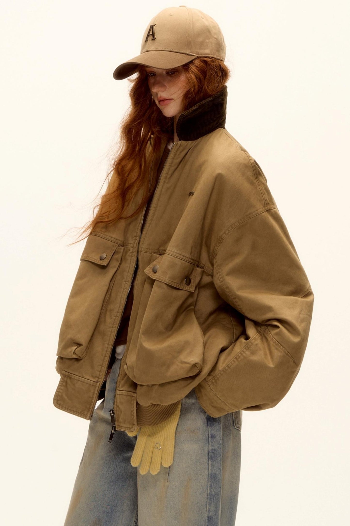 Corduroy Patchwork Retro Jacket Set-Up