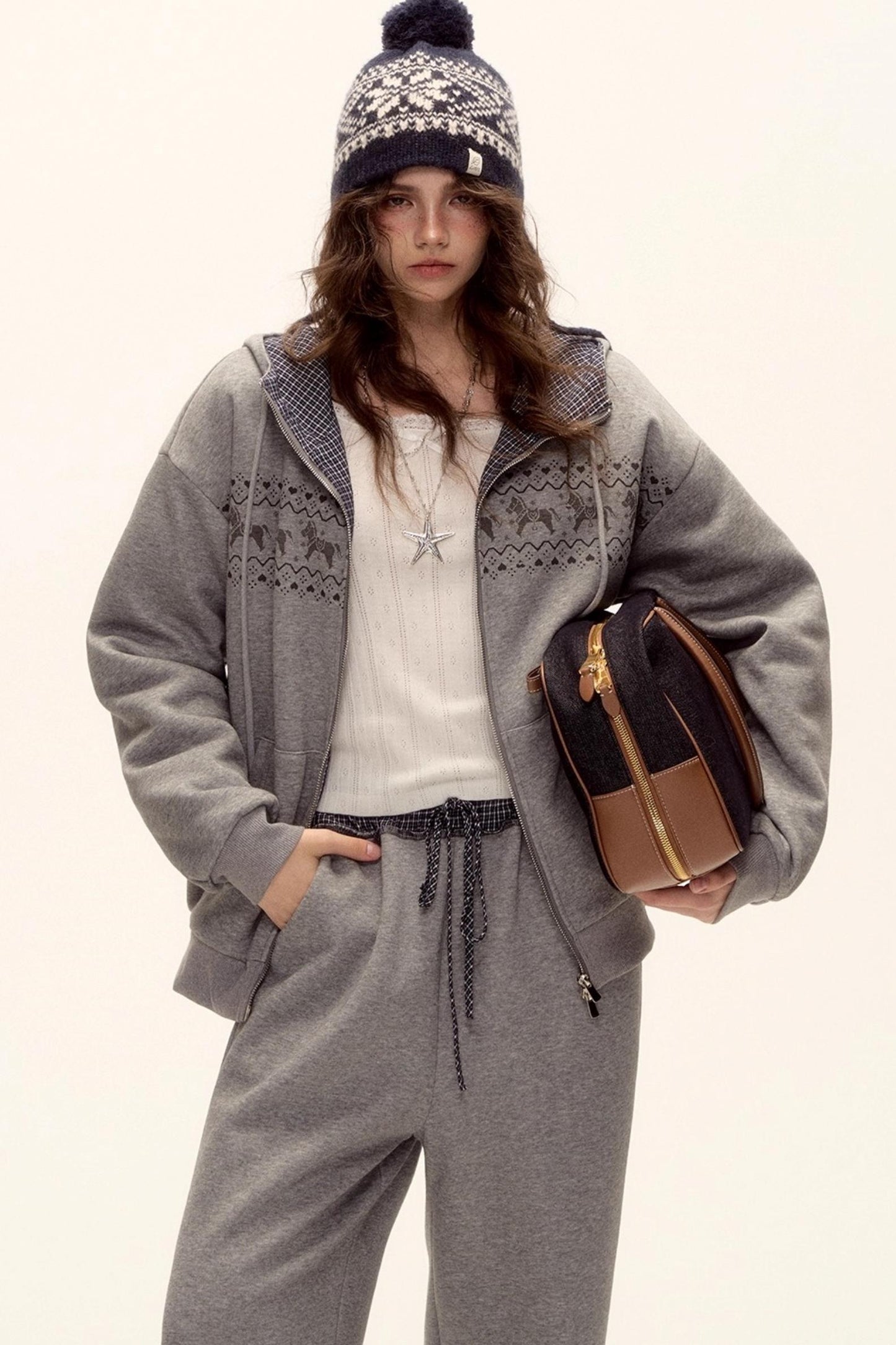 Fair Isle Quilted Jacket Set-Up