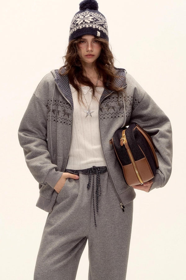 Fair Isle Quilted Jacket Set-Up