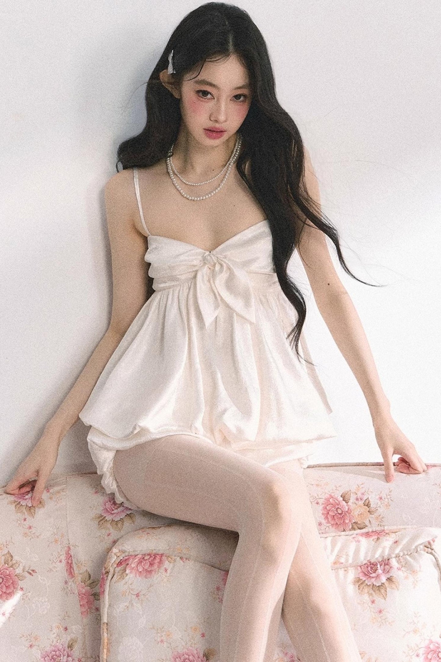 Floral Strap Two-Piece Summer Skirt Set-Up