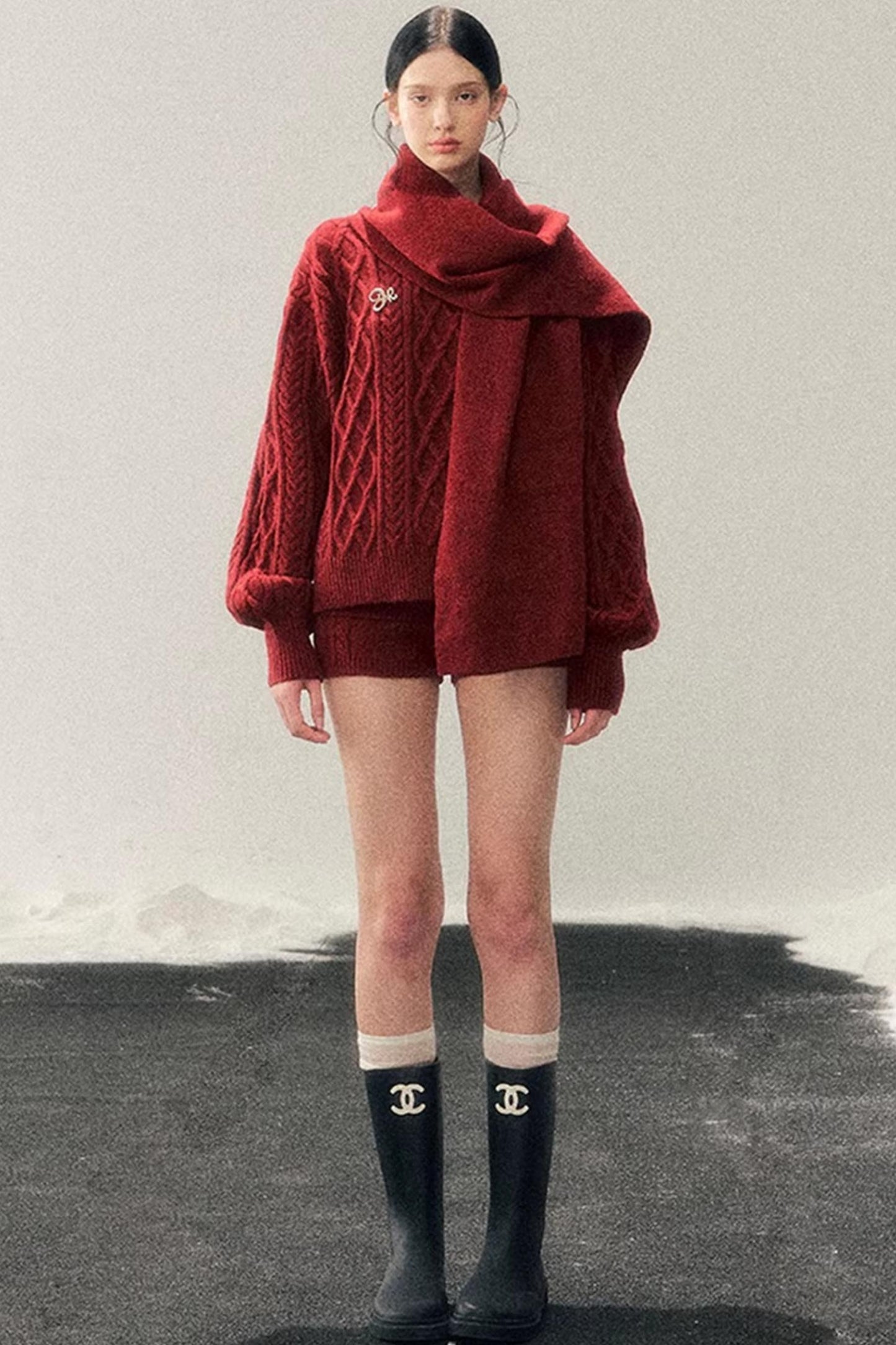 Zurich Knit Sweater Shorts Set-Up