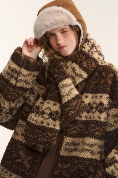 Reversible Fair Isle Fleece Jacket Set