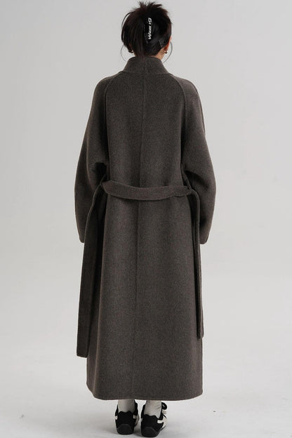 High Neck Wool Coat