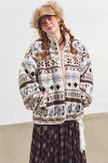 Polar Fleece Jacquard Jacket Set-Up