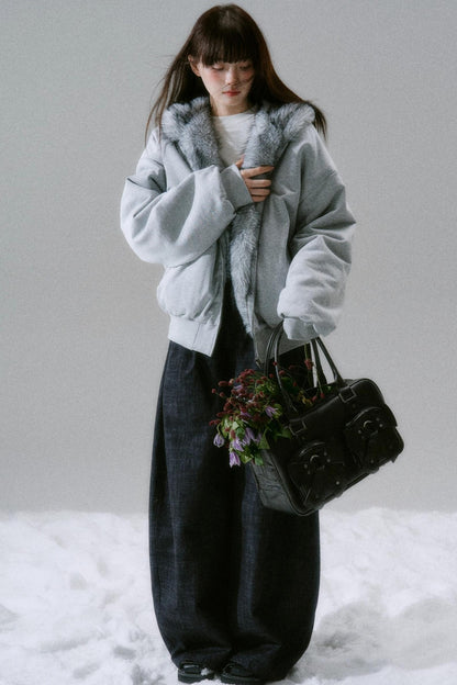 Casual Plush Reversible Jacket