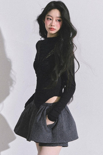 Lace Pure Desire Sexy Knitted T-Shirt