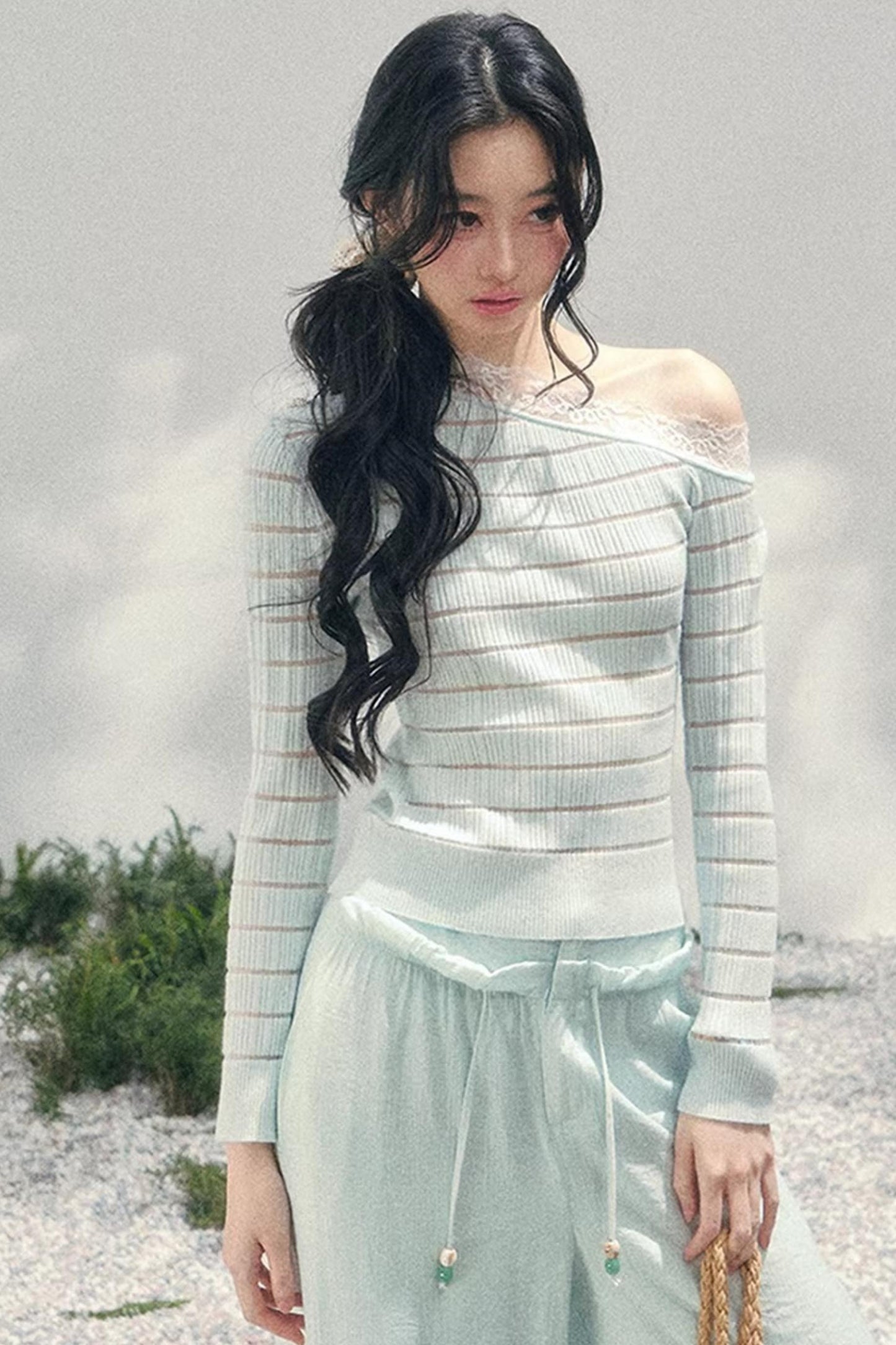 Gentle Glance Knitted Lace Top