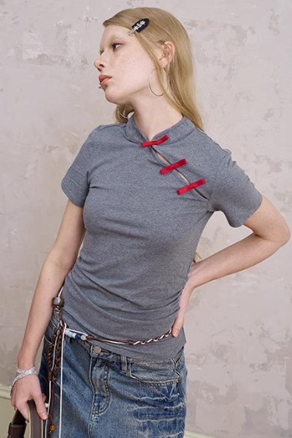 Slim Fit Colorblock Top