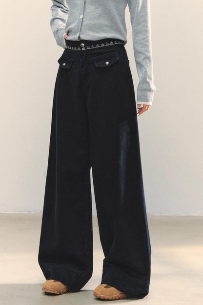 Asymmetrical Denim Jacket Skirt Set-Up