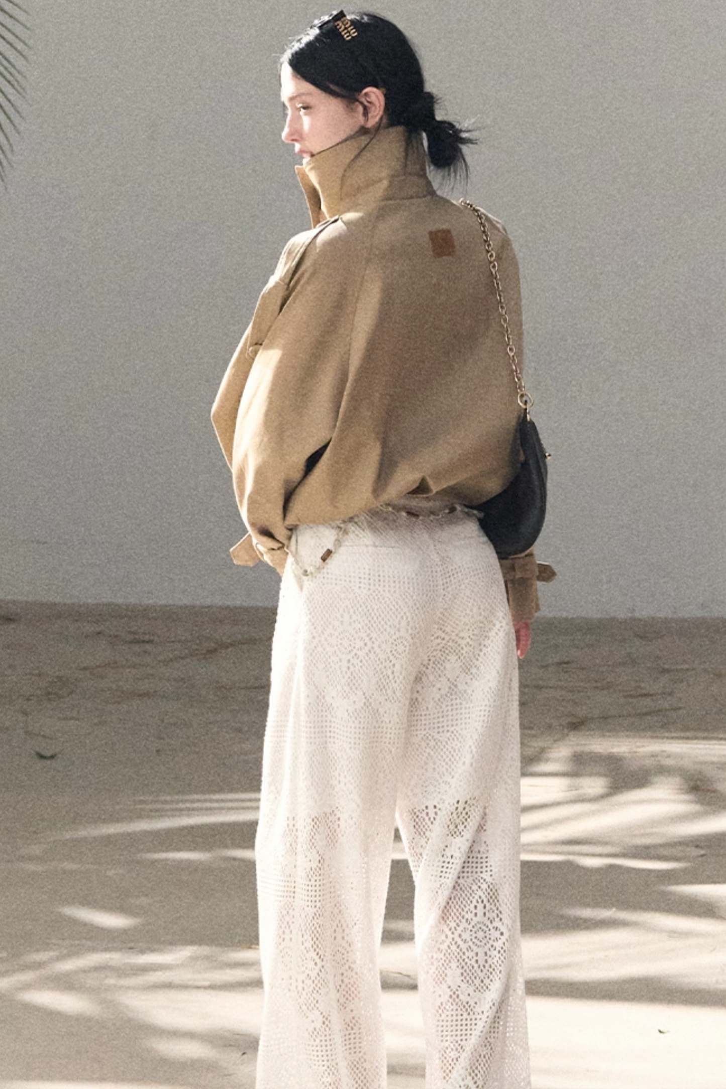 Hollow Crochet Lace Pants