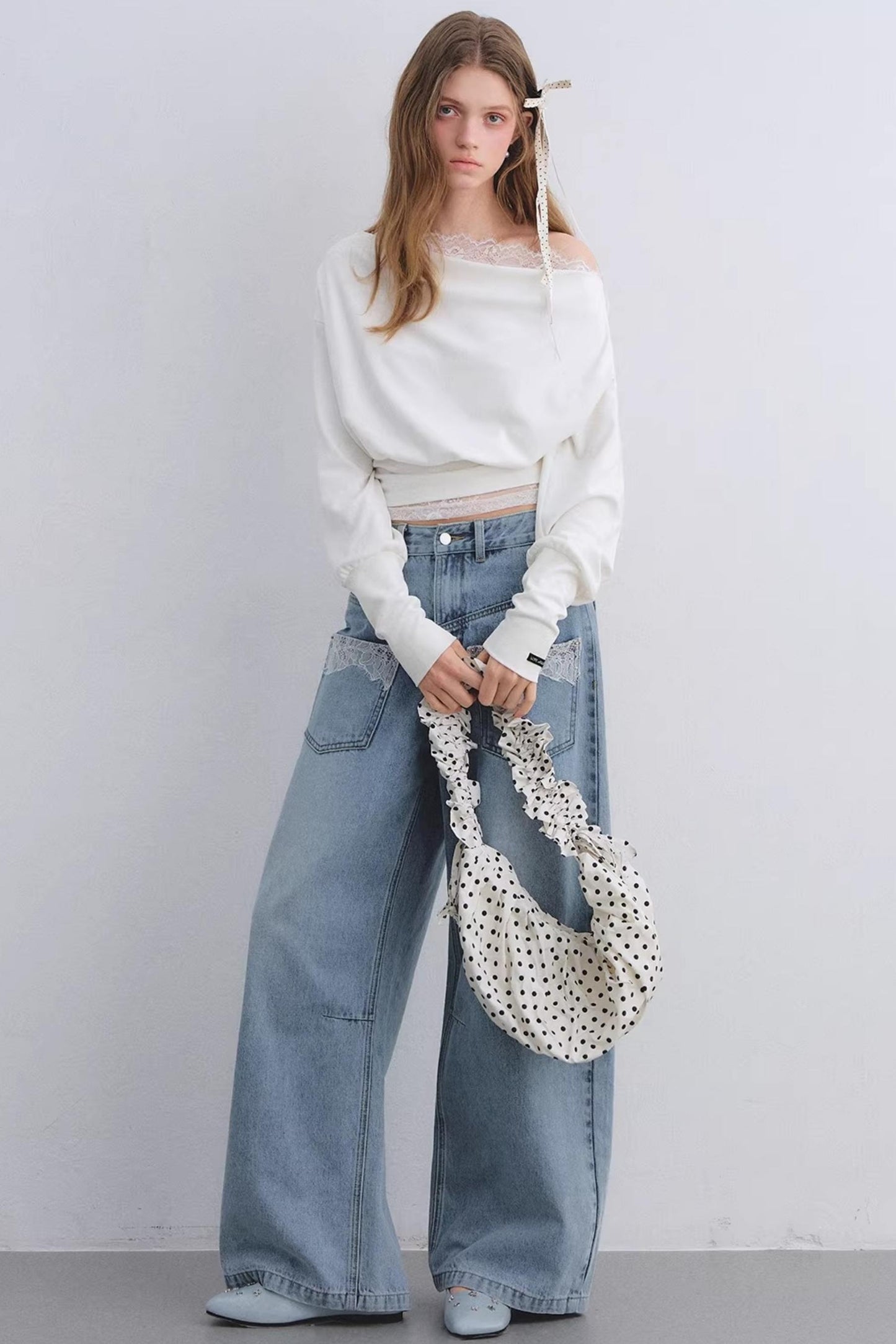 Love Asgony Off-Shoulder Top set-Up