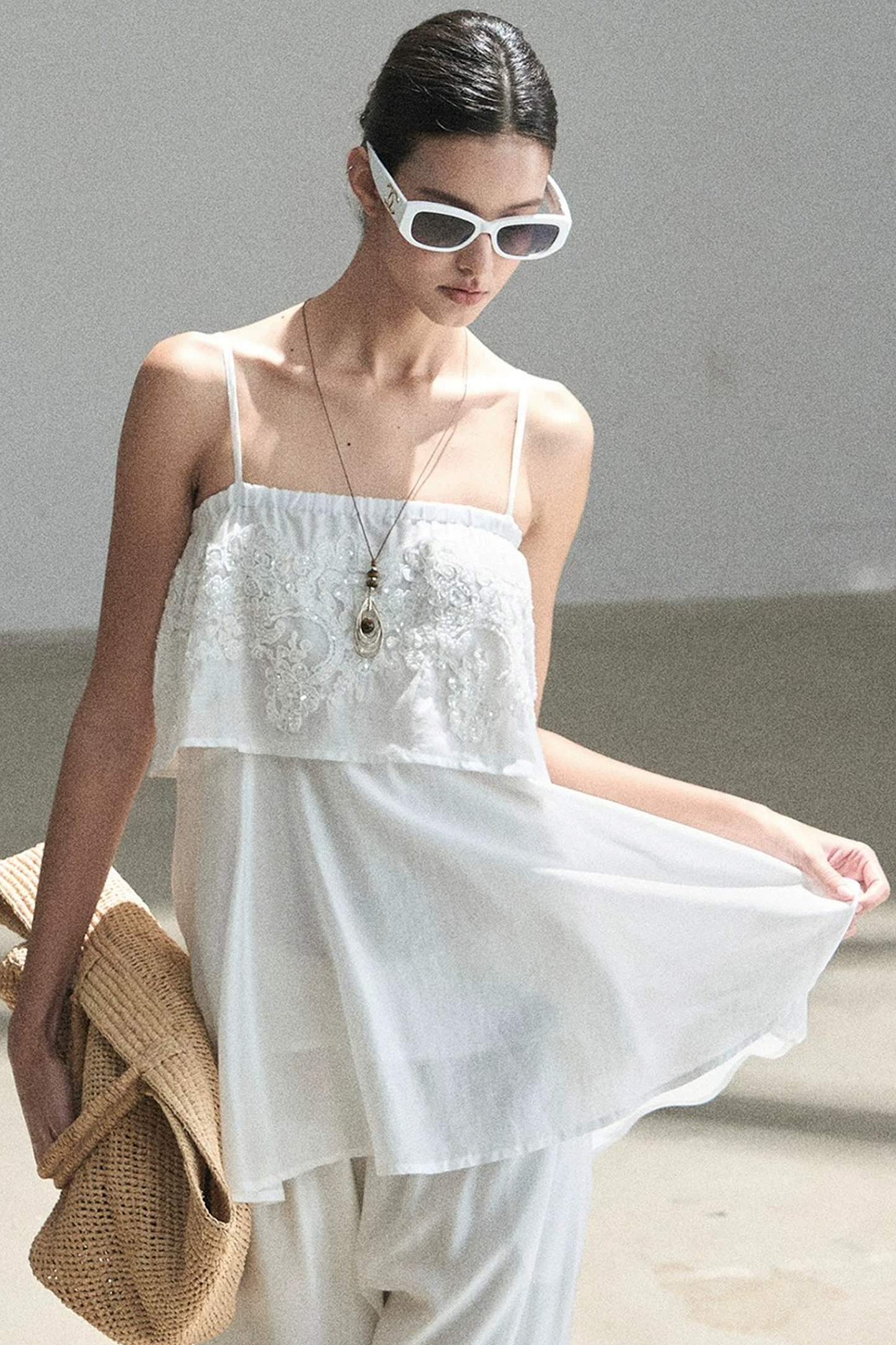 French Chiffon Lace Top Set-Up