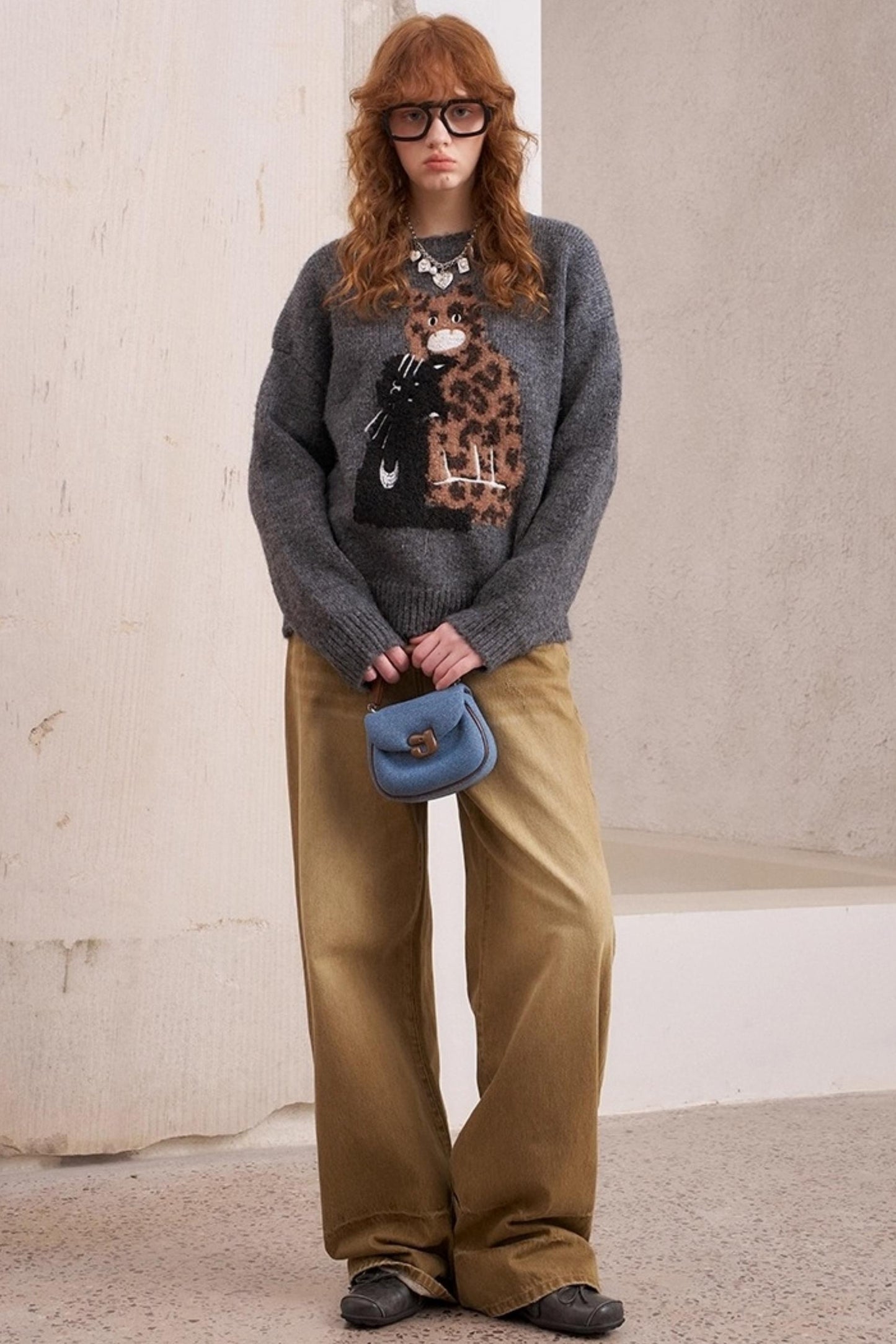 Leopard Crew Neck Sweater