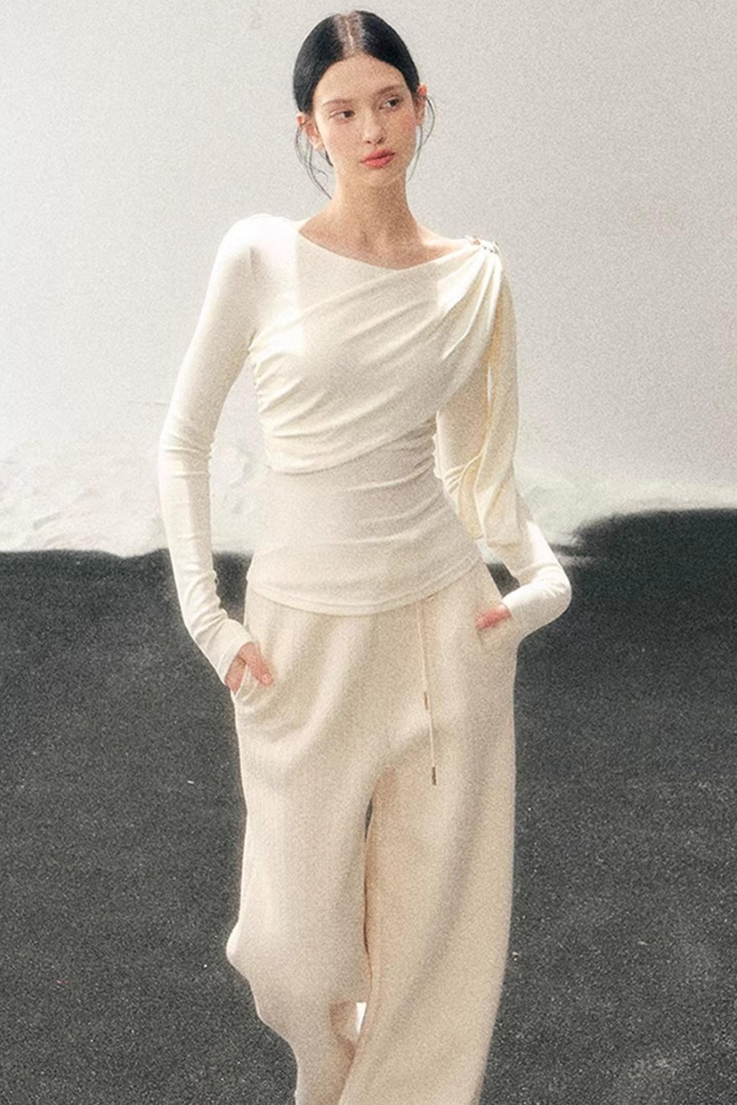 French Ribbon Design Blouse