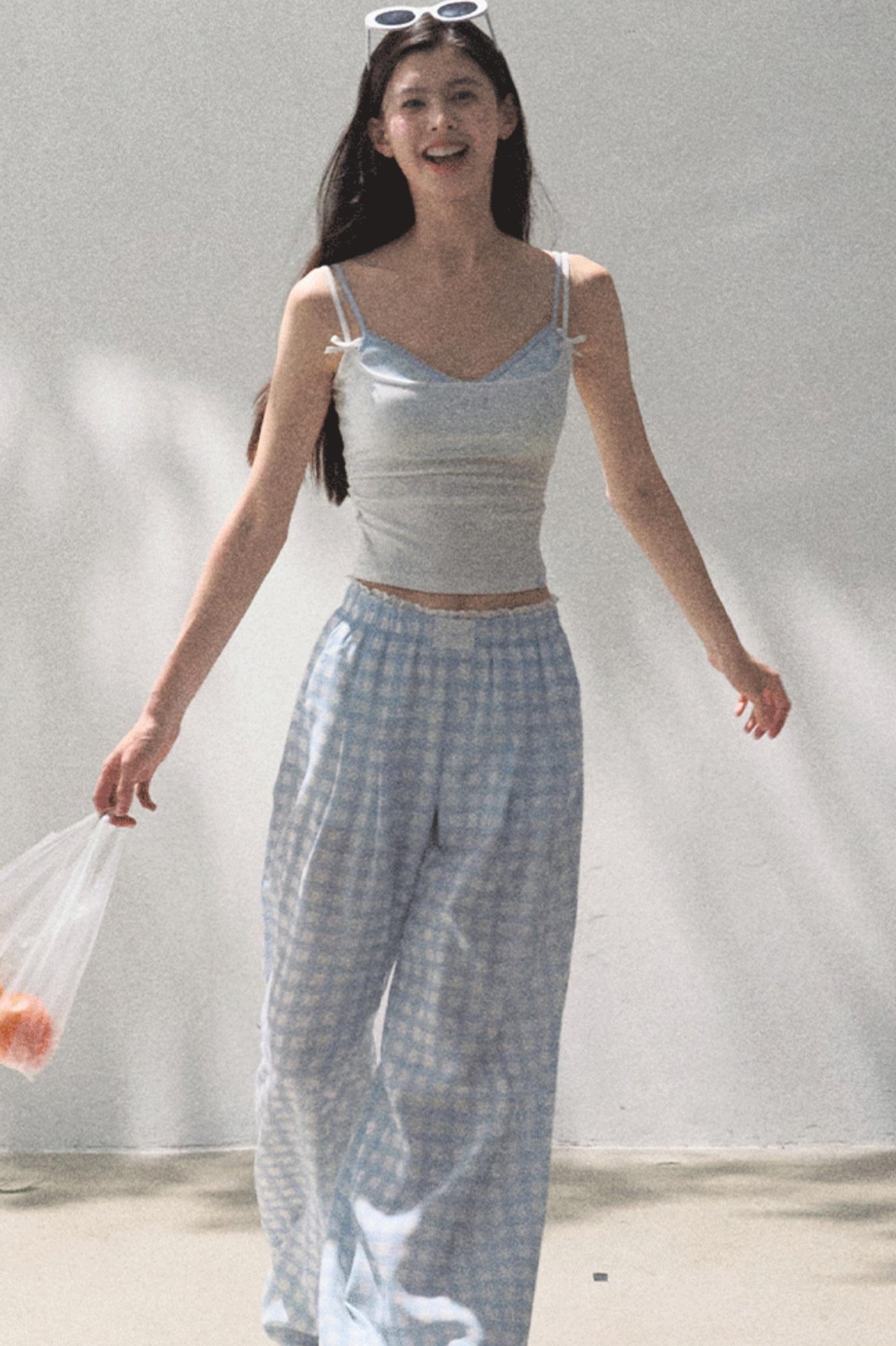 Wide-Leg Tencel Hemp Pants Set-Up