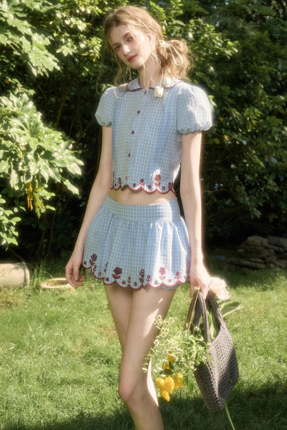 Pure Lace Airy Shirt Set-Up