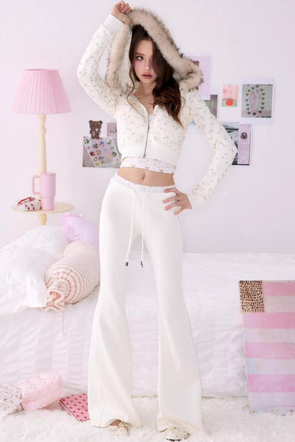 Bear Print Sweater Suspender Set-Up