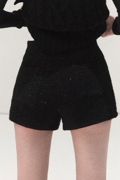 Tweed Wool Shorts