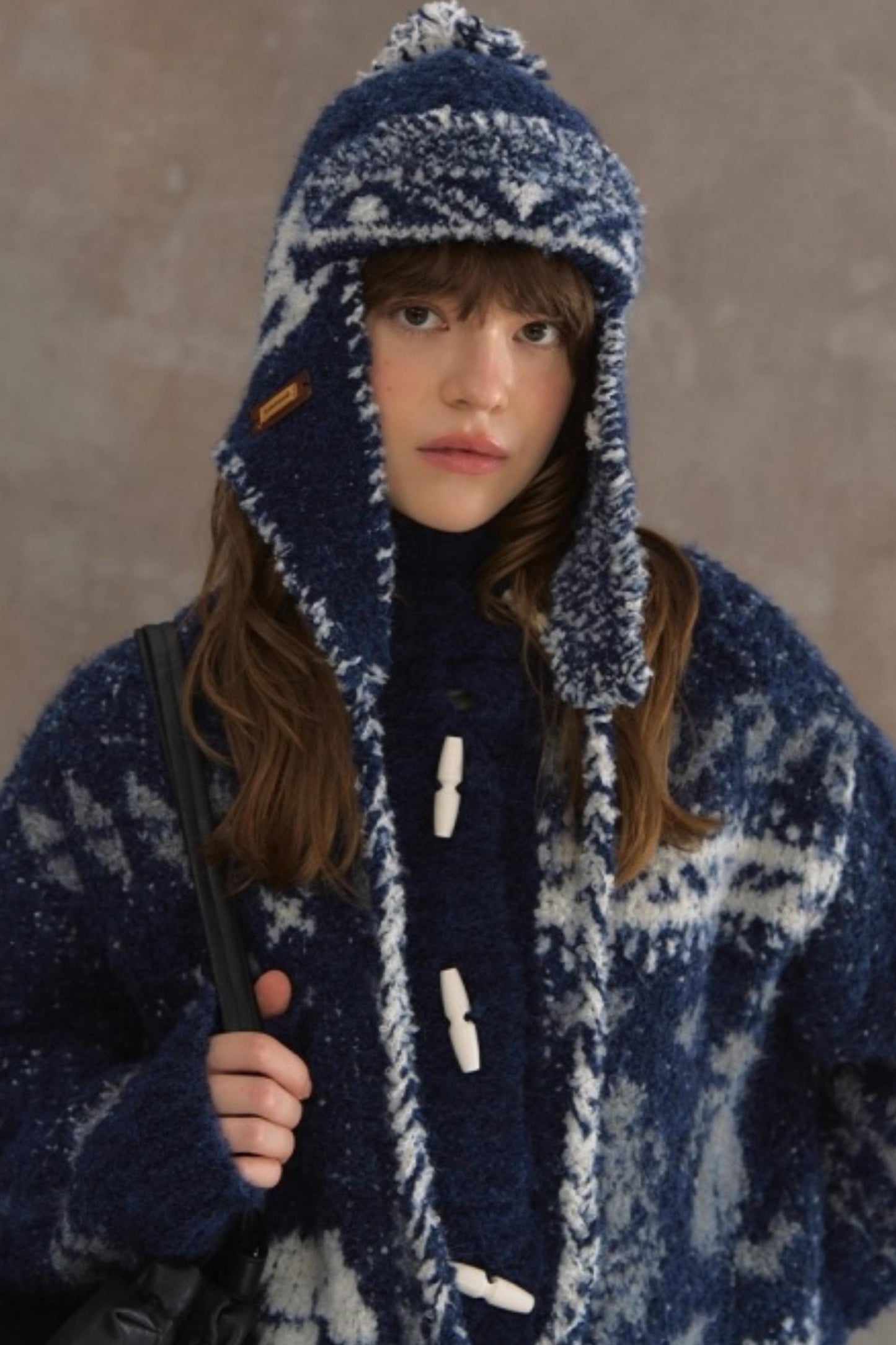 Retro Collegiate Knitted Cardigan