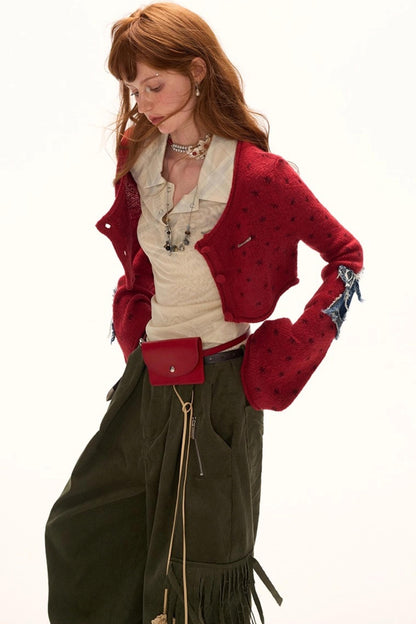 Luxury Slim Plaid Mesh Tee