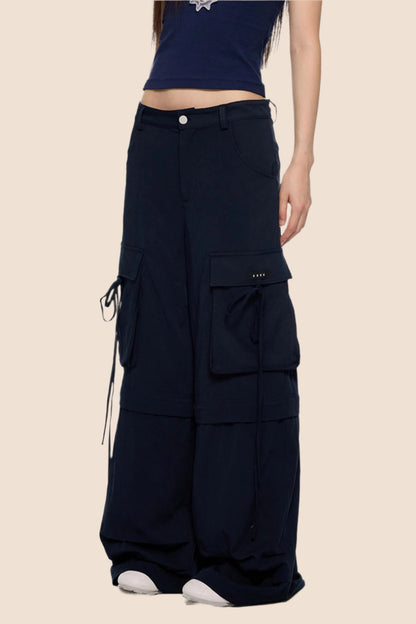 Removable Wide-Leg Slacks