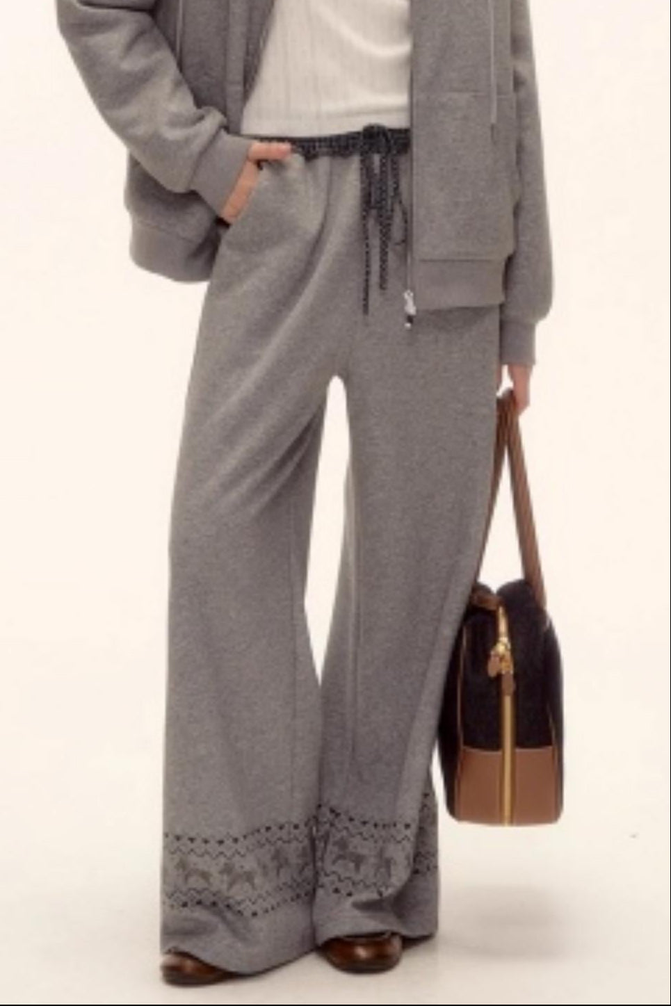 Fair Isle Quilted Jacket Pants Set-Up