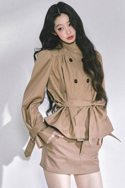 French Autumn Coat & Skirt Set-Up