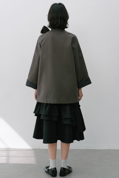 Vintage White Flower Puffy Skirt