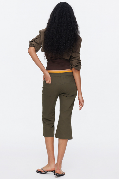 Oversized Contrasting Color Top Set-Up