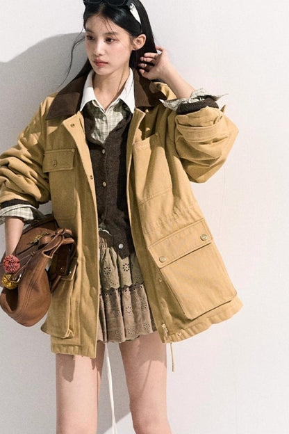 Vintage Crewneck Wool Knit Cardigan