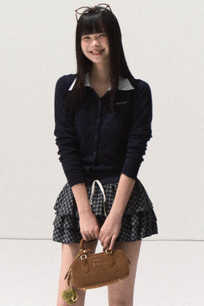 Slim Fit Wool Knit Top