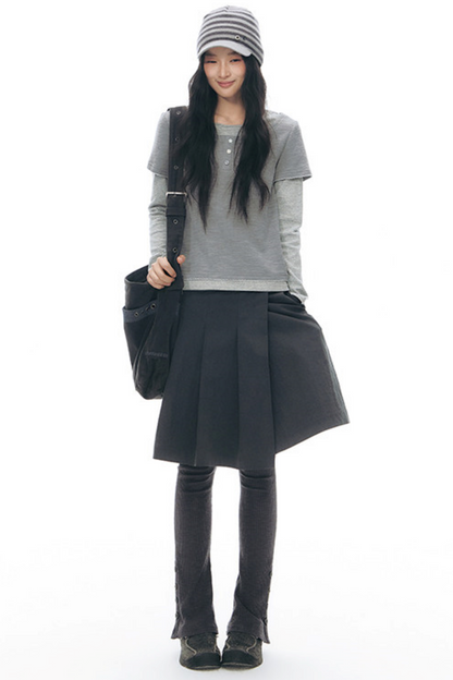 Original Pleated Workwear Skirt