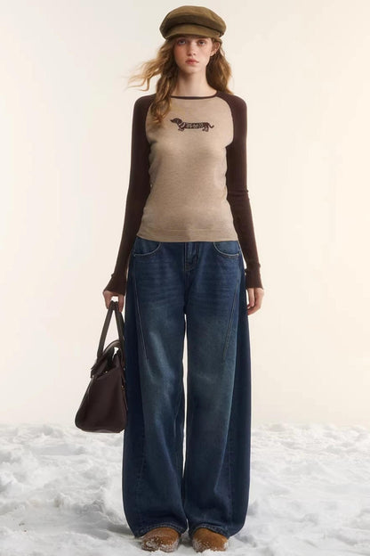 Wool Fair Isle Dachshund Top