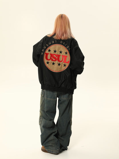 Amerikanische Vintage PU Lederjacke